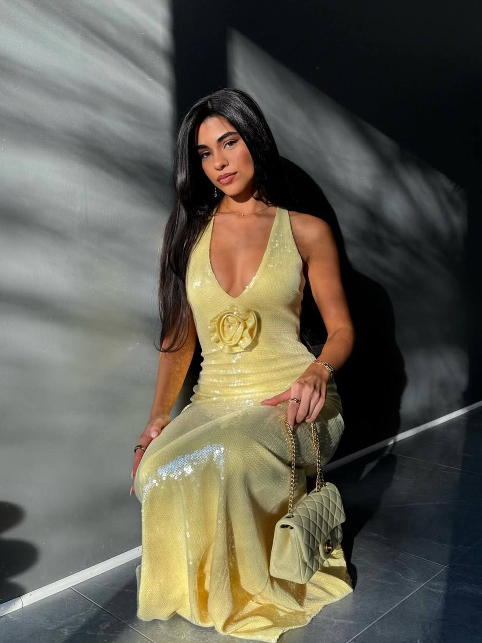 Cindy Sequin Maxi Dress
